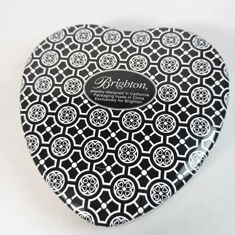 Lot of 4 Brighton Eyeglass Sunglass Trinkets Jewelry Metal Tin Cases